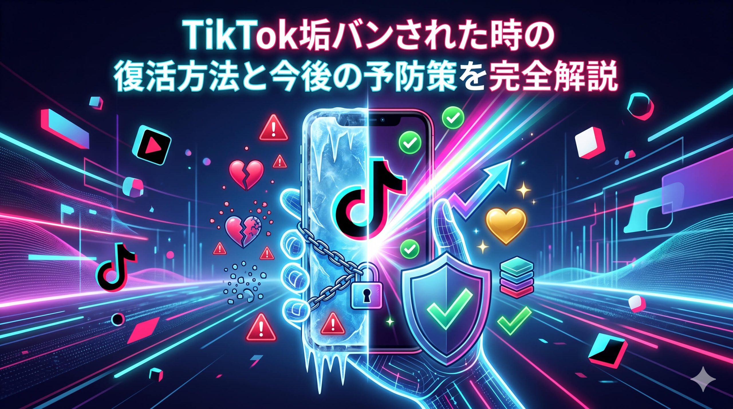 TikTok垢バンされた時の復活方法と今後の予防策を完全解説